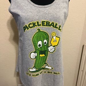Yellow and Green Pickleball Tank Top